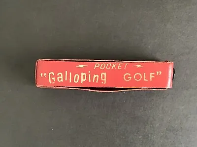 Vintage Pocket Galloping Golf Dice Game W/ Leather Case Bakelite • $9.99