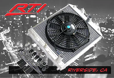 FOR Honda Civic 92-00 Manuel Transmission M/T Aluminum 2 Row Radiator +Fan EG EK • $130