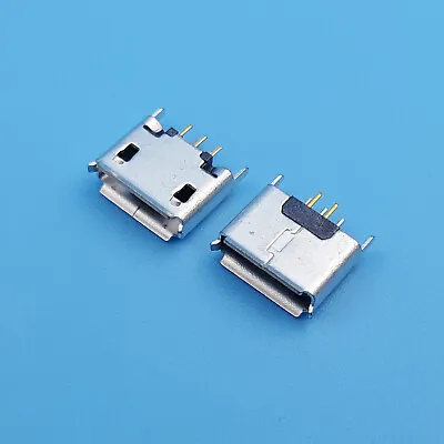 100Pcs Micro USB Type-AB 5Pin Female Straight DIP Socket Solder Jack Connector • $7.45