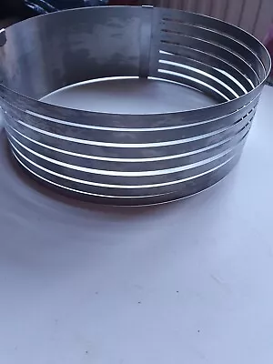 £7 • Buy Cake Layer Slicer Ring Mold Adjustable Stainless Steel Mousse DIY Round Cutter