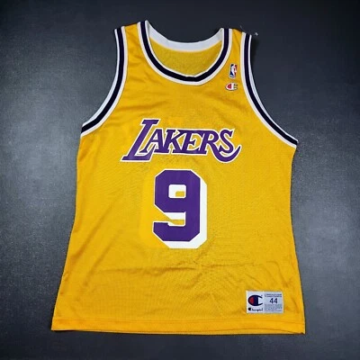 $125 • Buy 100% Authentic Nick Van Exel Vintage Champion Lakers Jersey Size 44 M L Mens