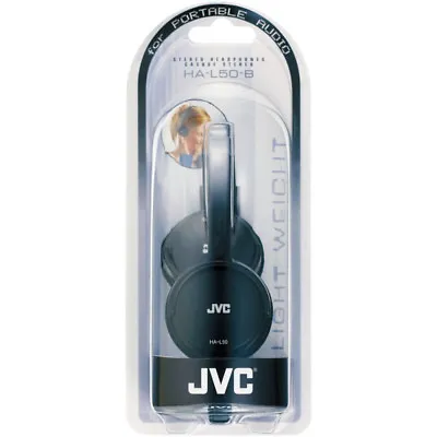 NEW JVC Lightweight Foldable Headphones For Smartphones Tablets MP3 PC & Laptop • £8.99