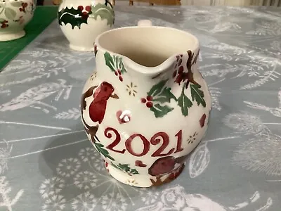 Emma Bridgewater Little Robin Christmas 2021  0.5 Jug New Discontinued • $31.57