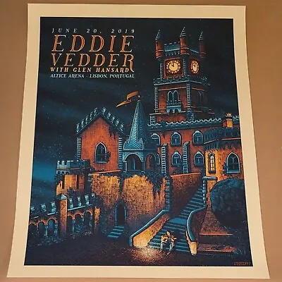 Eddie Vedder Poster Lisbon Portugal 2019 • $153.87