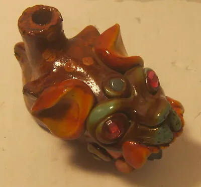 Fun Hand Crafted Art Pottery DRAGON WHISTLE Dragon Roar!! EXCELLENT Condition!! • $15