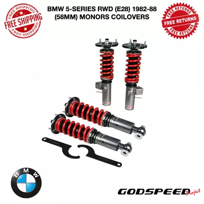 Godspeed Project MonoRS Coilover Damper Kit For 82-88 BMW 5-Series RWD E28 58mm • $795