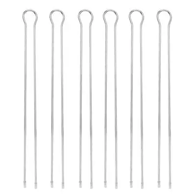 6Pcs Metal BBQ Grilling Fork Sticks Double Row Skewer BBQ Grill Set Outdoor P... • $12.79