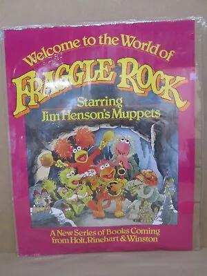 Welcome To The World Of Fraggle Rock Book Vintage Poster Muppets 1983 Cng2918 • $47.47