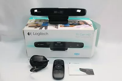 Logitech 860-000391 TV Cam HD V-R0002 SKYPE Camera Whole Room Webcam • $38.89