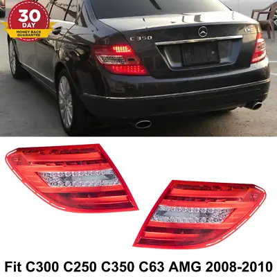 L&R LED Rear Tail Lights For Mercedes-Benz W204 C Class C250 C350 C63 C300 08-10 • $180