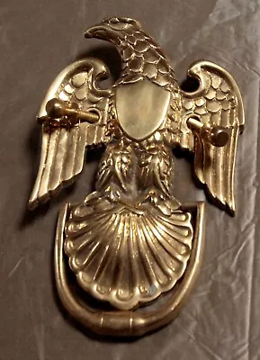 Vintage Brass Eagle Doorknocker   8 X5 1/2  New • $14.95