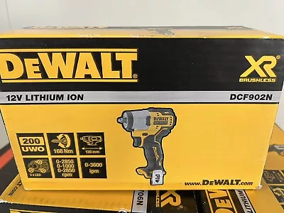 Genuine DeWalt DCF902 12V XR Sub-Compact Cordless Brushless 3/8  Impact Wrench • $140