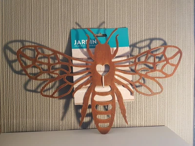 £7.50 • Buy Metal Bronze Colour Bumble Bee Wall Art Garden Decorative Insect New