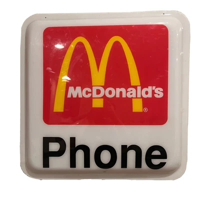 $50 • Buy McDonald’s Retro Phone Sign 24x24