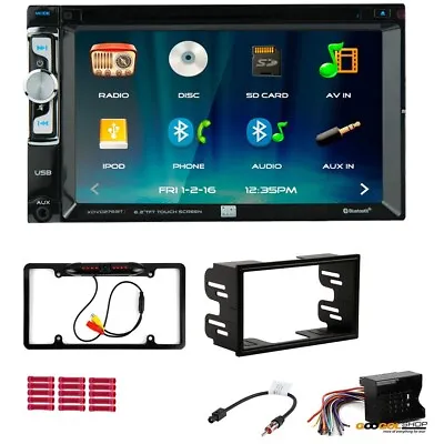 For 1999-2002 Jetta XDVD276BT Bluetooth Car Stereo + Double DIN Dash Kit And Cam • $143.99