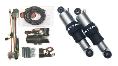 $899.99 • Buy Dirty Air Raw Rear Aluminum Air Ride Shocks Suspension Kit Pair Harley V-Rod