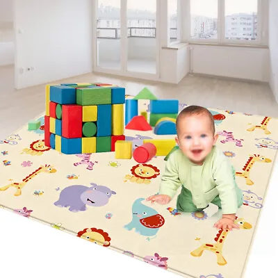 £19.89 • Buy 2Side Baby Play Mat Crawling Soft Blanket Folding Cartoon Waterproof Picnic Carp