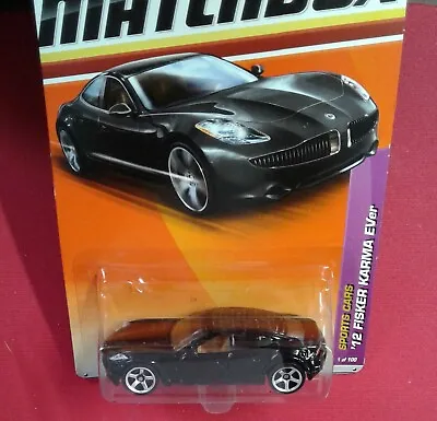 Matchbox Sports Cars #1 In The Series Of 100 '12 Fisker Karma EVer Black • $6.25