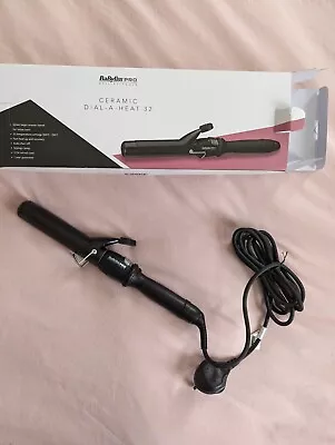 BaByliss Pro Ceramic Dial-A-Heat 32mm Curling Wand Black • £25