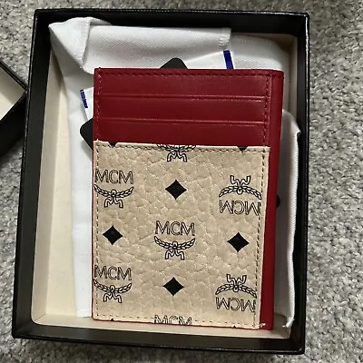 MCM CARD HOLDER RED BRAND NEW MYABAXL01IG001 MCM N/S Mini Card Case • $135