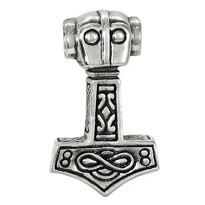 Sterling Silver Thor Hammer Thor's Mjolnir Pendant Norse Asatru Viking Jewelry • $29.99