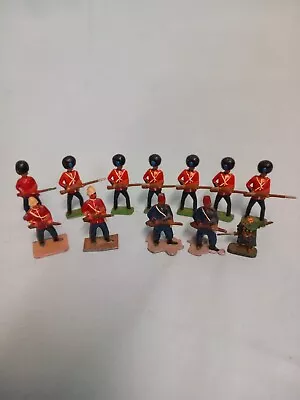 12 X Metal Military/combat Toy Soldiers/figures Mix • £15