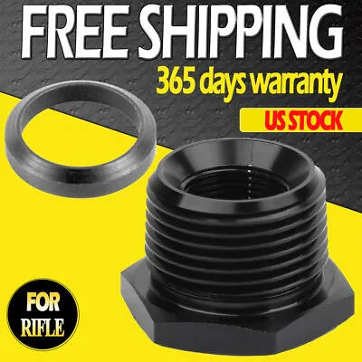 Aluminum Muzzle Thread Adapter Convert 5/8x24 To 3/4NPT W/ Steel Crush Washer • $9.99