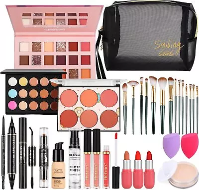 All In One Makeup Kit For Women Full Kit Travel Makeup Kit Makeup Gift Set • £26.45