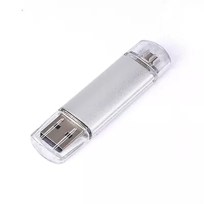 Silver 64GB OTG USB Flash Drives Micro-USB Dual Port For Smart Phone Tablet PC • $7.64