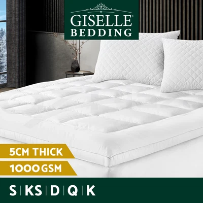 $49.95 • Buy Giselle Bedding Luxury Pillowtop Mattress Topper Mat Pad Protector – ALL SIZES