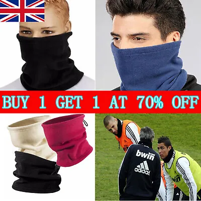 Thermal Polar Fleece Snood Neck Warmer Scarf Warm Winter For  Chidren Men Women • £3.03