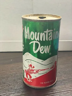 MOUNTAIN DEW 1960s Vintage Soda Can W/Rare  Juice Top   • $325