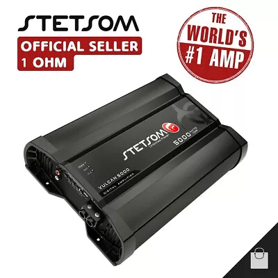 Stetsom Vulcan 5000 1 Ohm Amplifier 5K Amp HD Bass & Voice - 3-5 Day Delivery • £345.83