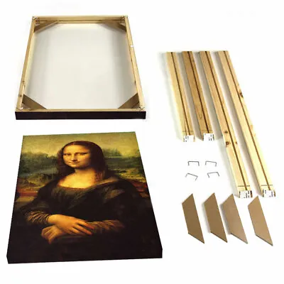 £18.99 • Buy Wooden Modern DIY Canvas Oil Painting Wood Frame Photo Frame Solid Wood Kit