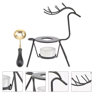  Paint Stove Xmas Candle Stand Elk Decor Wax Seal Stamp Kit Heater • £11.25