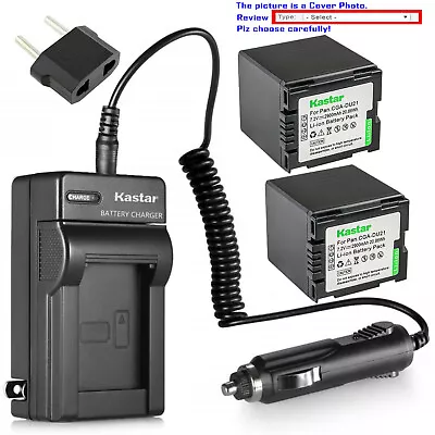 Kastar Battery AC Charger For Panasonic CGA-DU21 CGR-DU21 & PV-GS19 PV-GS29 • $6.99