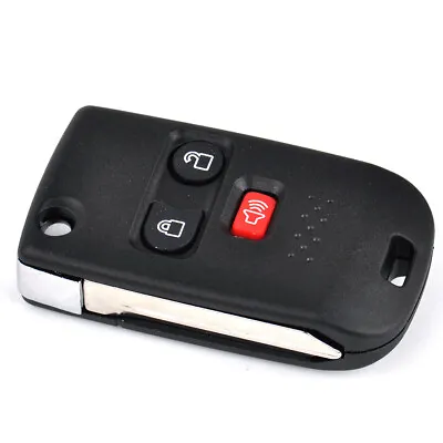 3 Button Flip Remote Key Shell Case Fob Fit For Ford F-150 Mercury Mazda C • $8.69