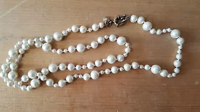 31  J Crew Pearl Necklace Knotted Nautical Clasp • $32