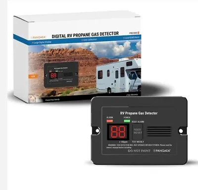 $38 • Buy Pangaea RV Propane Gas Alarm 12V Digital LP Gas Detector For Motorhome PRG1000-B