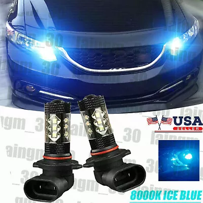 8000K Blue 9005 High Beam LED Daytime Running Light Kit Perfect Fit Acura Honda • $13.59