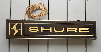 Vintage 1960's/ 1970's  Shure Wall Light Display Sign • $999.99