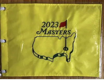 2023 - 100%  Authentic Dated MASTERS Embroidered Yellow Pin Flag • $35