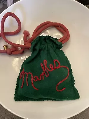 Vintage Handmade Drawstring Marble Bag With 58 Piece Vintage Marble Collection • $10