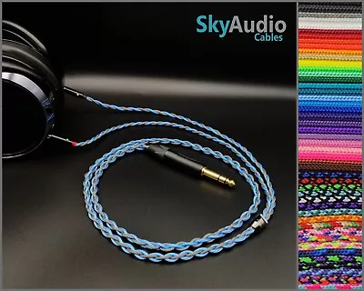 Custom Headphone Cable Dual 3.5mm Hifiman He400i Amiron Focal Elear Z7 Meze 109 • $63.85