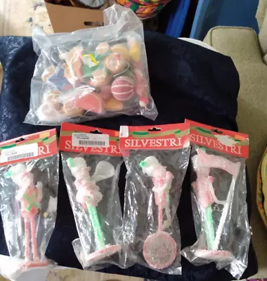 Vintage Silvestri Sugared Marching Band Ornaments + More • $48