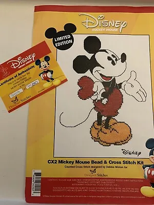 £19.99 • Buy Disney Mickey Mouse Bead & Cross Stitch Kit. Designer Stitches. Opened. Unused