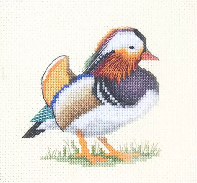 MANDARIN DUCK ~ Full Counted Cross Stitch Kit Inc. Materials *Fido Stitch Studio • £10.95