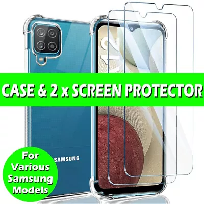 Screen Protector For Samsung A15 A25 A35 A55 A05s S24 S23 Plus Gel Case Cover • £2.99