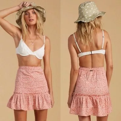 $45 • Buy BILLABONG Salty Blonde Upside High Waist Ruffle Hem Skirt NWT Size 28