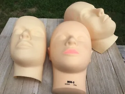 MSG-3 BURMAX Massage Make-Up MANIKIN HEAD FACE Cosmetology Practice Mannequin • $35